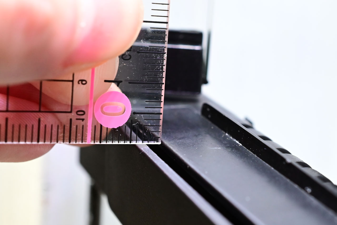 グラステラリウムPRO、閉める1個前の状態での隙間